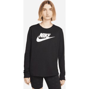 Bluzka Nike w sportowym stylu z okrągłym dekoltem