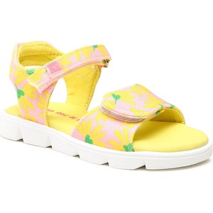 Żółte buty dziecięce letnie Prada dla dziewczynek