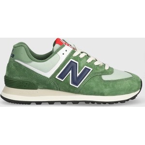 Zielone buty sportowe New Balance 574 w sportowym stylu