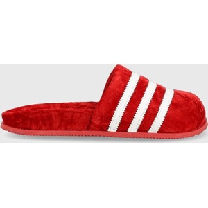 Czerwone kapcie Adidas Originals
