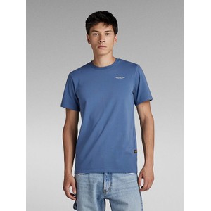 Niebieski t-shirt G-star z bawełny z krótkim rękawem