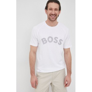 T-shirt Hugo Boss z dzianiny z nadrukiem