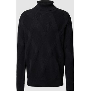 Czarny sweter Peek&Cloppenburg z bawełny
