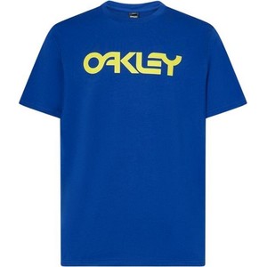 Niebieski t-shirt Oakley w młodzieżowym stylu z wełny