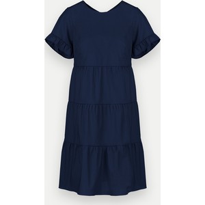 Niebieska sukienka Molton z krótkim rękawem mini w stylu casual