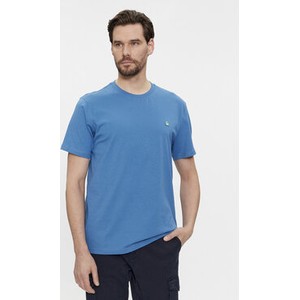 Niebieski t-shirt United Colors Of Benetton w stylu casual z krótkim rękawem