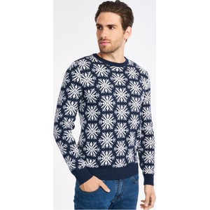 Sweter Ochnik w młodzieżowym stylu w bożonarodzeniowy wzór
