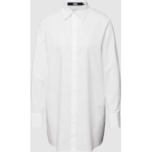Bluzka Karl Lagerfeld w stylu casual z bawełny z dekoltem w kształcie litery v