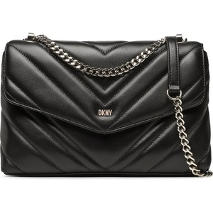 Czarna torebka DKNY średnia na ramię w młodzieżowym stylu