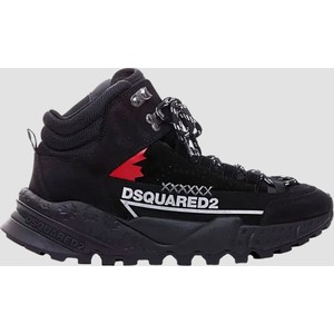 Czarne buty sportowe Dsquared2 w sportowym stylu sznurowane