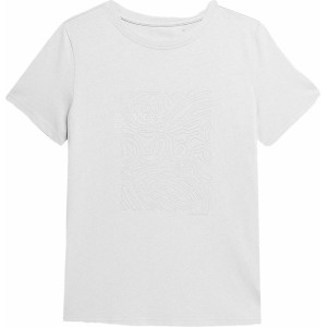 T-shirt 4F z okrągłym dekoltem z krótkim rękawem