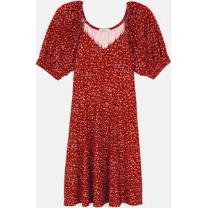 Czerwona sukienka Gate mini w stylu casual