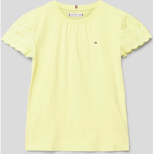 Żółta bluzka dziecięca Tommy Hilfiger dla dziewczynek