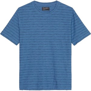 Niebieski t-shirt Marc O'Polo z krótkim rękawem z bawełny
