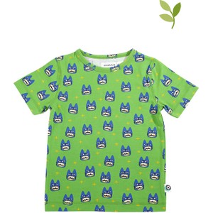 Zielona koszulka dziecięca Onnolulu dla chłopców z bawełny