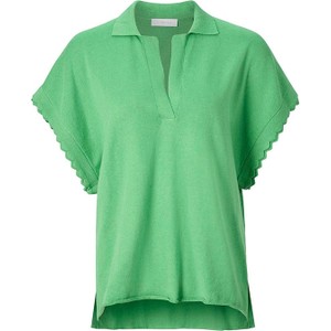 Zielona bluzka Rich & Royal w stylu casual z dekoltem w kształcie litery v