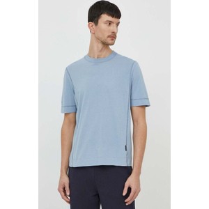 Niebieski t-shirt Sisley z bawełny