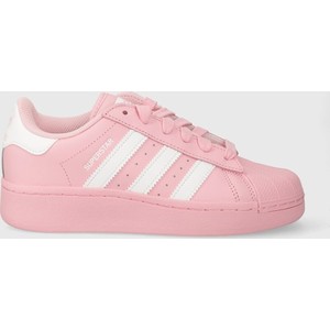 Różowe buty sportowe Adidas Originals sznurowane