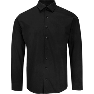 Czarna koszula Victorio z długim rękawem w stylu casual