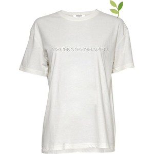 T-shirt Moss Copenhagen z krótkim rękawem z bawełny z okrągłym dekoltem