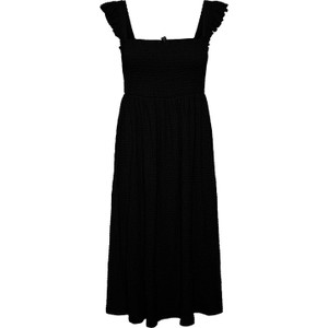 Czarna sukienka Pieces mini z dekoltem w kształcie litery v