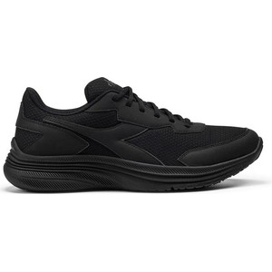 Czarne buty sportowe Diadora w sportowym stylu sznurowane