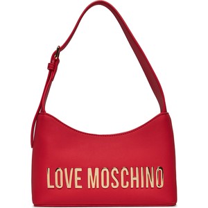 Czerwona torebka Love Moschino matowa na ramię średnia
