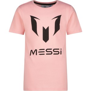 Różowa bluzka dziecięca Messi dla dziewczynek z bawełny