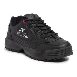 Czarne buty sportowe Kappa na platformie