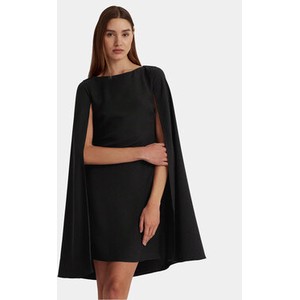 Czarna sukienka Ralph Lauren z okrągłym dekoltem mini