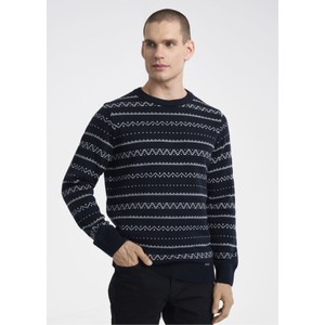 Sweter Ochnik z okrągłym dekoltem w młodzieżowym stylu