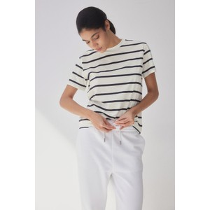 Bluzka H & M z bawełny z krótkim rękawem w stylu casual