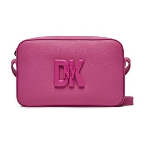 Różowa torebka DKNY w młodzieżowym stylu średnia