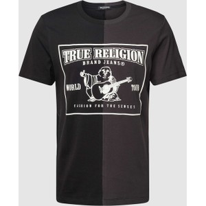 T-shirt True Religion w młodzieżowym stylu z nadrukiem z krótkim rękawem