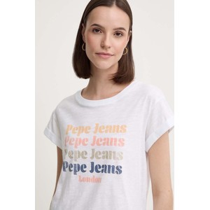T-shirt Pepe Jeans z okrągłym dekoltem z krótkim rękawem