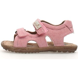 Różowe buty dziecięce letnie Naturino ze skóry