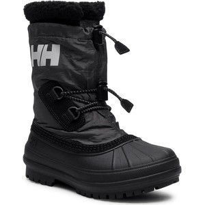 Czarne buty dziecięce zimowe Helly Hansen