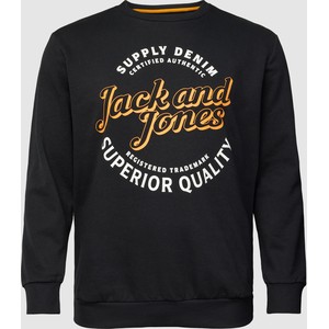 Czarna bluza Jack & Jones z nadrukiem