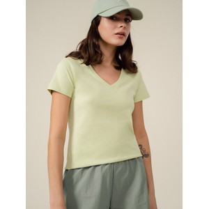 Zielony t-shirt Outhorn z krótkim rękawem w stylu casual