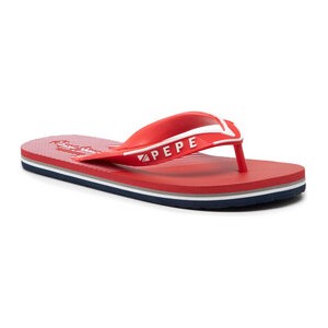 Czerwone buty letnie męskie Pepe Jeans