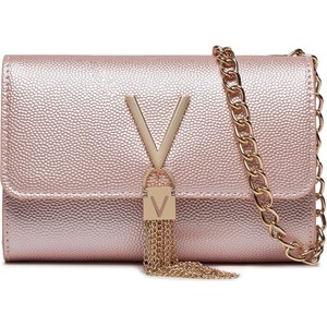 Różowa torebka Valentino na ramię mała matowa