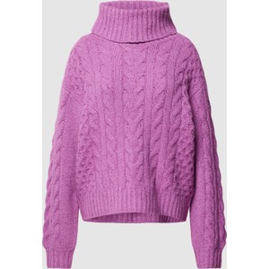 Fioletowy sweter Tom Tailor z bawełny