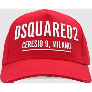Czerwona czapka Dsquared2
