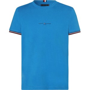 Niebieski t-shirt Tommy Hilfiger z bawełny