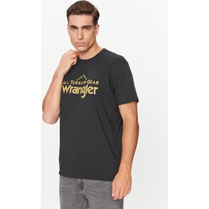 Czarny t-shirt Wrangler z krótkim rękawem