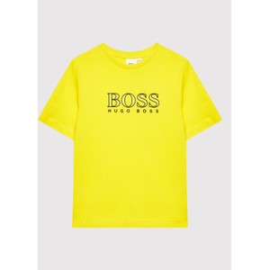 Żółta koszulka dziecięca Hugo Boss dla chłopców