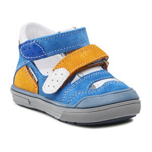 Niebieskie buty dziecięce letnie Bartek na rzepy