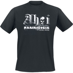 T-shirt Rammstein z bawełny z krótkim rękawem