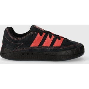 Czarne buty sportowe Adidas Originals z zamszu w sportowym stylu