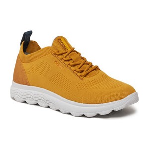 Żółte buty sportowe Geox w sportowym stylu